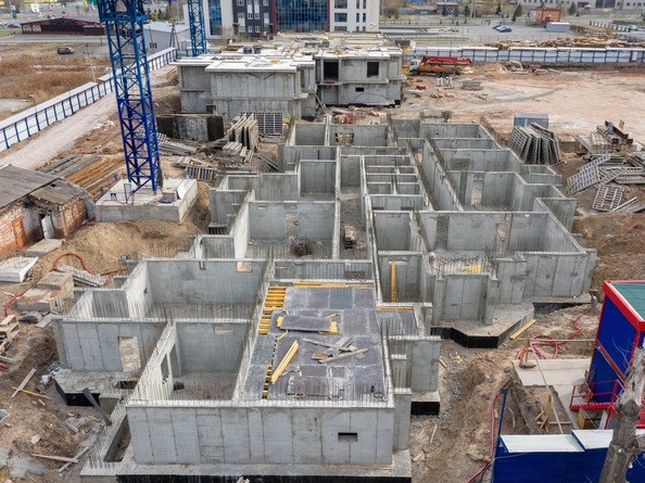 Ход строительства Блок-секция 3. Ход строительства 1 мая 2022