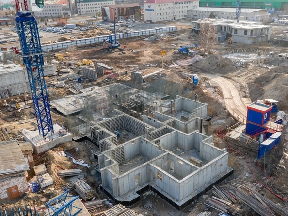 Ход строительства Блок-секция 3. Ход строительства 2 апреля 2022