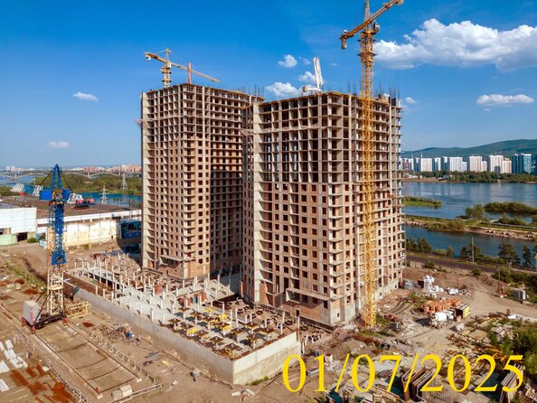 Ход строительства 1 июля 2025