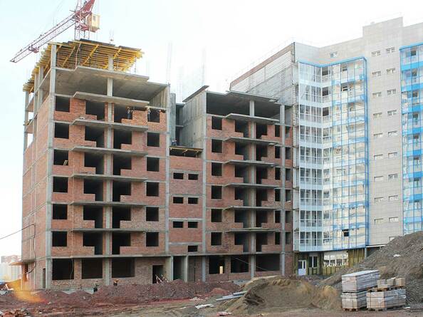 Ход строительства октябрь 2012, 5 блок-секция