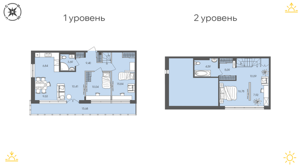 Планировка 3-комн 94,45 м²