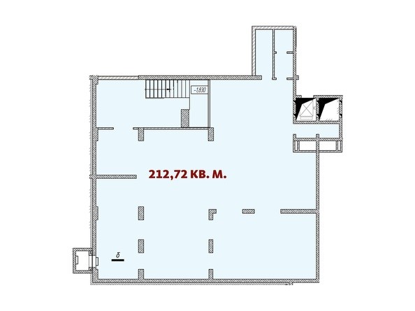 Планировка нежилого помещения 212,72