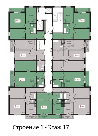 План 17 этажа 1 подъезд