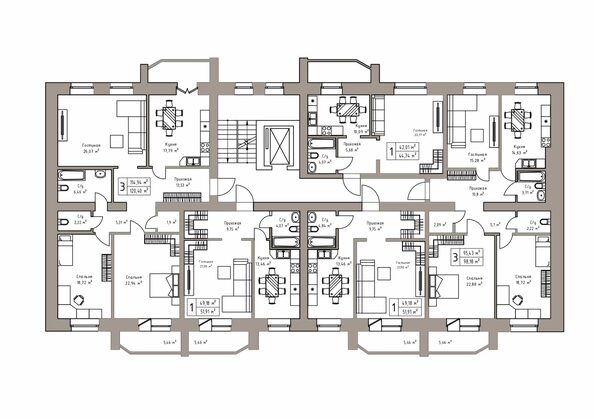 Типовая планировка дом 2