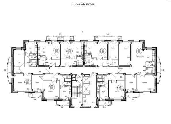 План 5-6 этажей