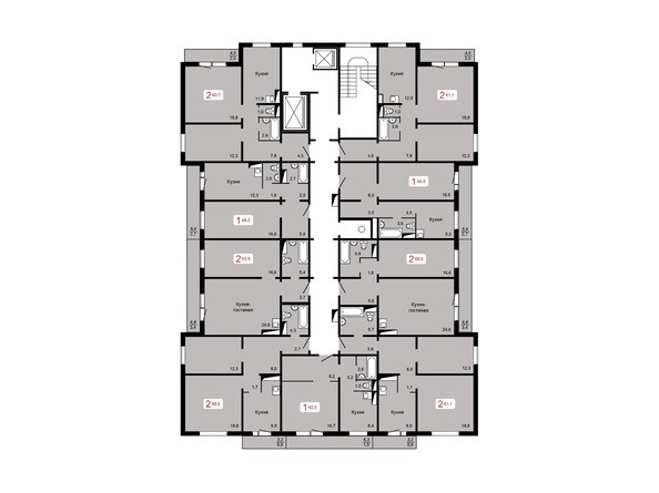 План 6-9 этажа