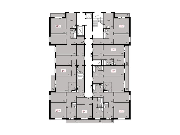 План 6-16 этажа