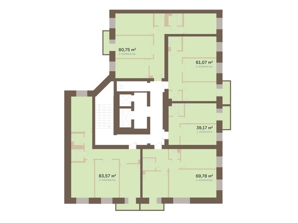 План Типовой этаж 8 секция этажа