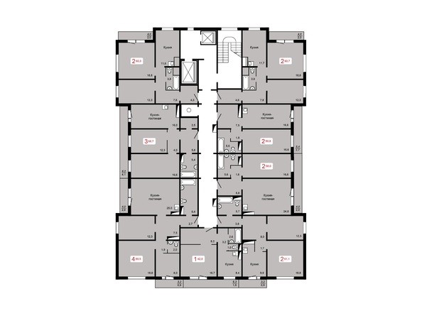 План 17 этажа