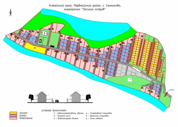 План коттеджного посёлка «Лосихин остров»