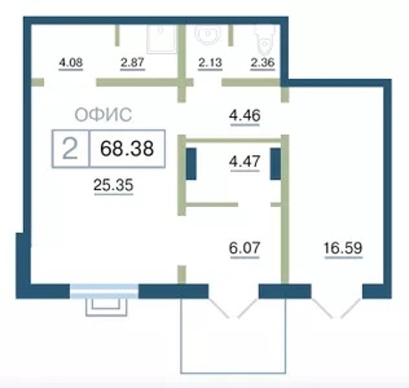 
   Продам офис, 68.74 м², Елены Стасовой ул, 48Б

. Фото 8.