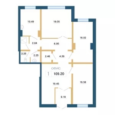 
   Продам офис, 109.89 м², Ольховая ул, 4

. Фото 3.