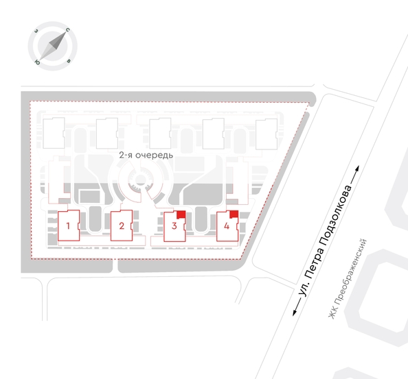 
   Продам 3-комнатную, 76.7 м², Чижи, 1 очередь

. Фото 2.