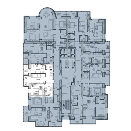 
   Продам 2-комнатную, 61.9 м², Портовый, 1 очередь

. Фото 1.