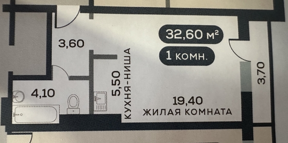 
   Продам студию, 32.6 м², Белый квартал на Спандаряна, 2

. Фото 1.