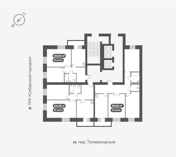 
   Продам 3-комнатную, 81.54 м², Сити-квартал Октябрьский, дом 1

. Фото 17.