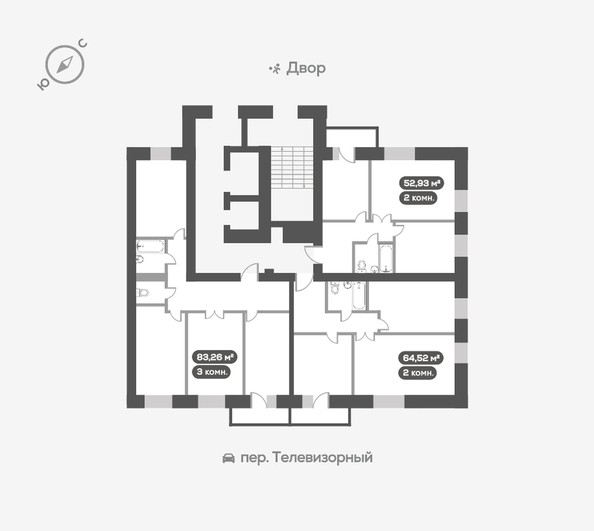 
   Продам 2-комнатную, 64.52 м², Сити-квартал Октябрьский, дом 2

. Фото 17.