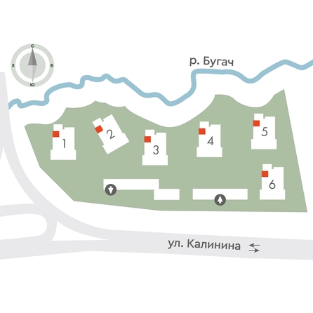 
   Продам 2-комнатную, 44 м², Калина Долина, дом 3

. Фото 2.