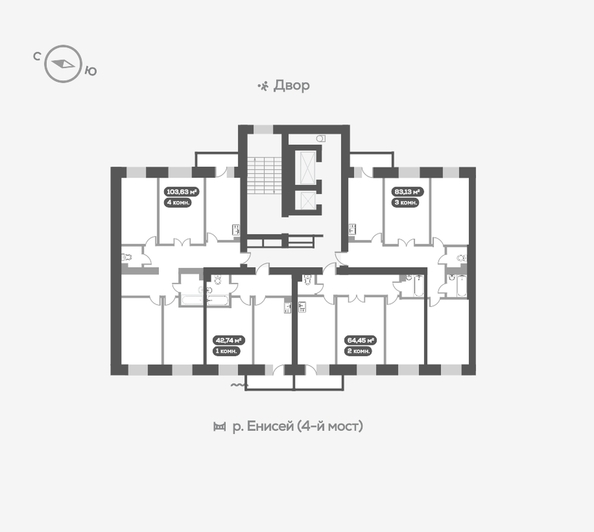 
   Продам 3-комнатную, 82.8 м², Академгородок ул, 78

. Фото 19.