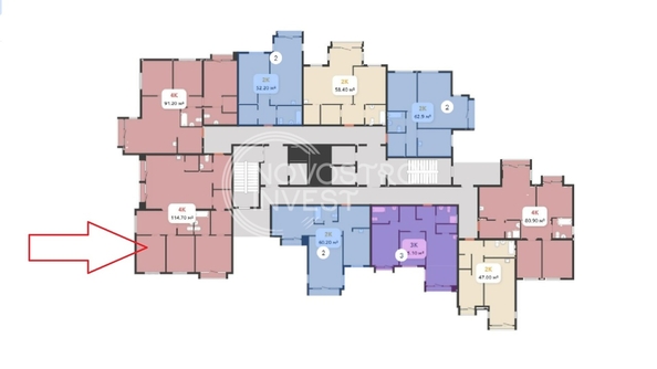 
   Продам 4-комнатную, 114.7 м², Барбарис

. Фото 3.