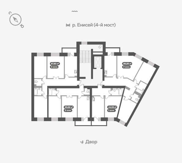 
   Продам 1-комнатную, 44.9 м², Академгородок ул, 80

. Фото 18.