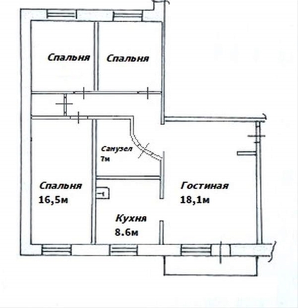 
   Продам 4-комнатную, 82 м², Словцова ул, 16

. Фото 33.