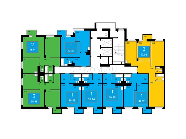 
   Продам 3-комнатную, 77.06 м², Петра Подзолкова ул, 22

. Фото 2.