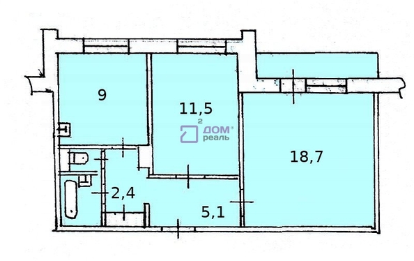 
   Продам 2-комнатную, 50.9 м², Сергея Лазо ул, 34

. Фото 32.