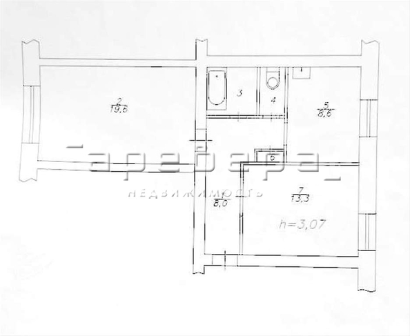 
   Продам 2-комнатную, 54.5 м², Свердловская ул, 61

. Фото 8.