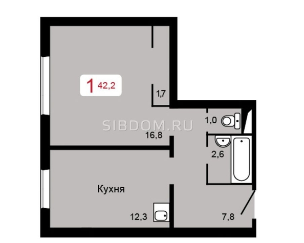 
   Продам 1-комнатную, 45 м², Судостроительная ул, 31к

. Фото 8.