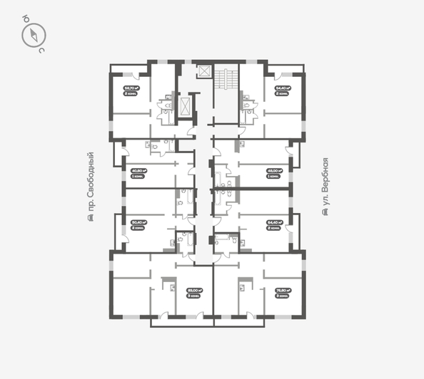 
   Продам 3-комнатную, 83.2 м², Белый квартал на Свободном, дом 3

. Фото 18.