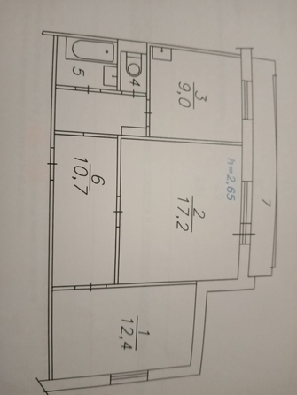 
   Продам 2-комнатную, 54.2 м², 9 Мая ул, 27

. Фото 1.