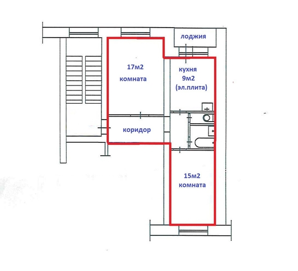 
   Продам 2-комнатную, 50 м², Маерчака ул, 45а

. Фото 1.