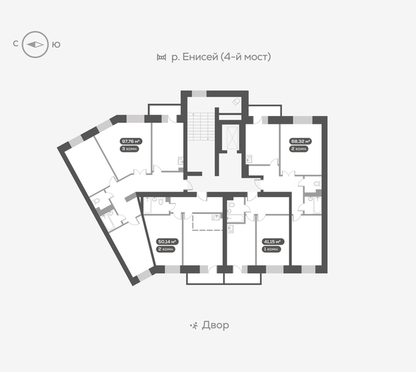 
   Продам 1-комнатную, 41.2 м², Академгородок ул, 80

. Фото 17.