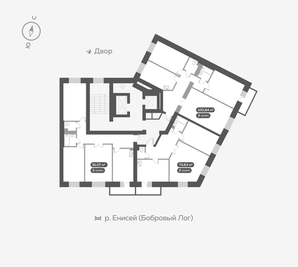 
   Продам 3-комнатную, 100.1 м², Академгородок ул, 78

. Фото 18.