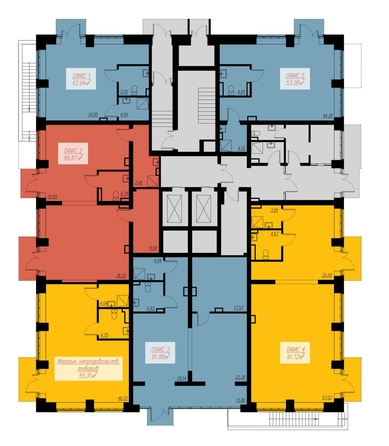 
  Продается офис, 88.87 м², ЖК Биография, дом 2, корп 1
. Фото 3.