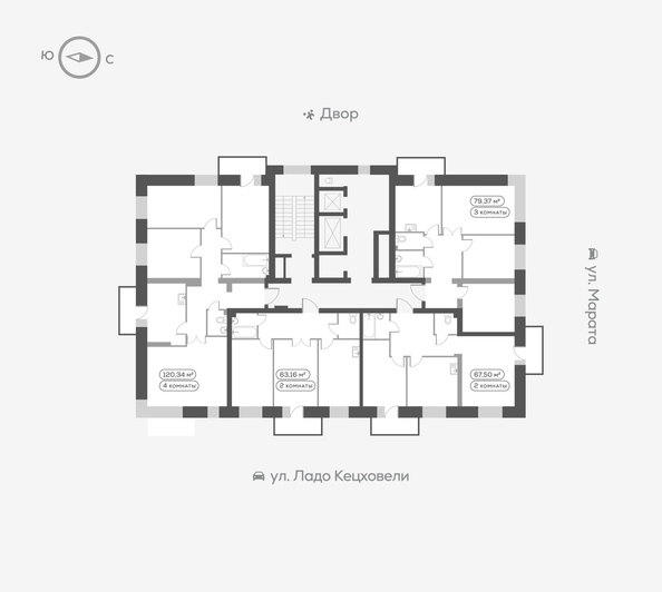 
   Продам 4-комнатную, 120.3 м², Ладо Кецховели ул, 27

. Фото 4.