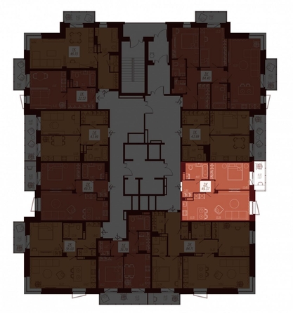 
  Продается 2-комн. квартира, 49.37 м², ЖК АЙВАЗОВSKY (АЙВАЗОВСКИЙ), 1
. Фото 1.