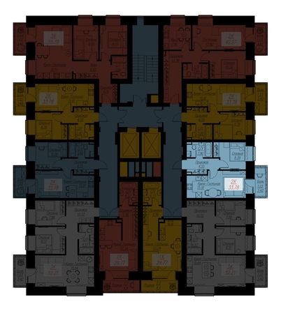 
  Продается 2-комн. квартира, 33.78 м², ЖК Биография, дом 2, корп 2
. Фото 2.