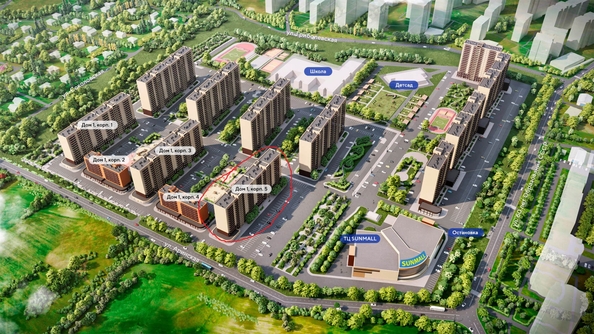 
  Продается 2-комн. квартира, 55.44 м², ЖК Аринский, дом 1 корпус 5
. Фото 3.