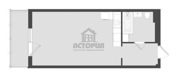 
  Продается студия, 36.2 м², ЖК Аллея Парк, 1 этап
. Фото 5.