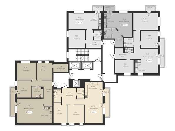 
  Продается 4-комн. квартира, 120.8 м², ЖК Нестеров
. Фото 7.