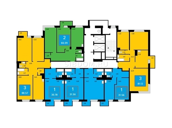 
  Продается 3-комн. квартира, 81.3 м², ЖК Преображенский, дом 11
. Фото 4.