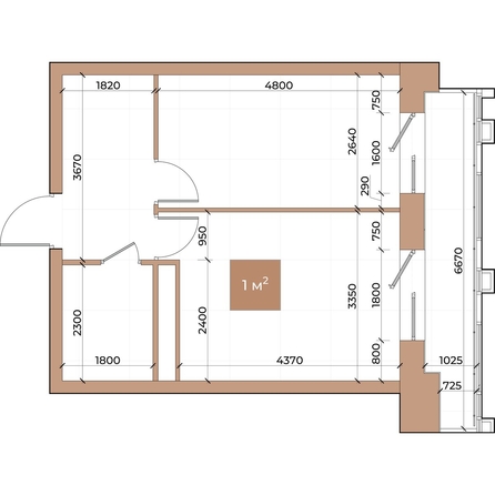 
  Продается 1-комн. квартира, 39.4 м², ЖК Небо над Енисеем, корпус 3
. Фото 3.