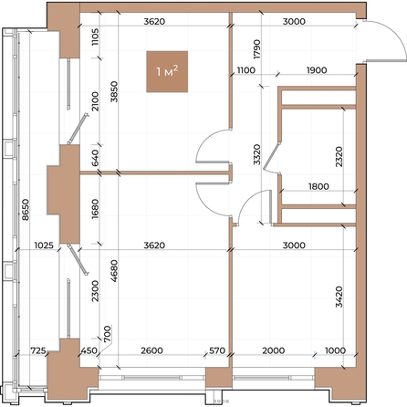 
  Продается 2-комн. квартира, 55.2 м², ЖК Небо над Енисеем
. Фото 2.