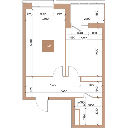 
  Продается 1-комн. квартира, 46 м², ЖК Небо над Енисеем
. Фото 2.