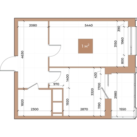 
  Продается 1-комн. квартира, 43 м², ЖК Небо над Енисеем
. Фото 2.
