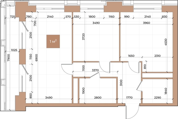 
  Продается 2-комн. квартира, 72.9 м², ЖК Небо над Енисеем
. Фото 3.