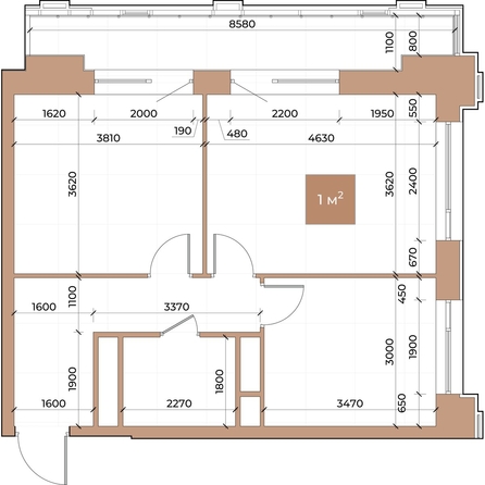 
  Продается 2-комн. квартира 54.7 м², в ЖК Небо над Енисеем. Фото 3.