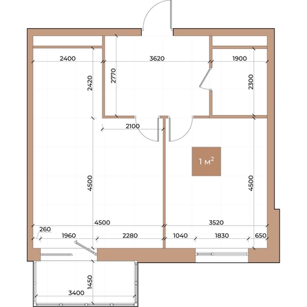 
  Продается 1-комн. квартира, 56.5 м², ЖК Небо над Енисеем
. Фото 3.